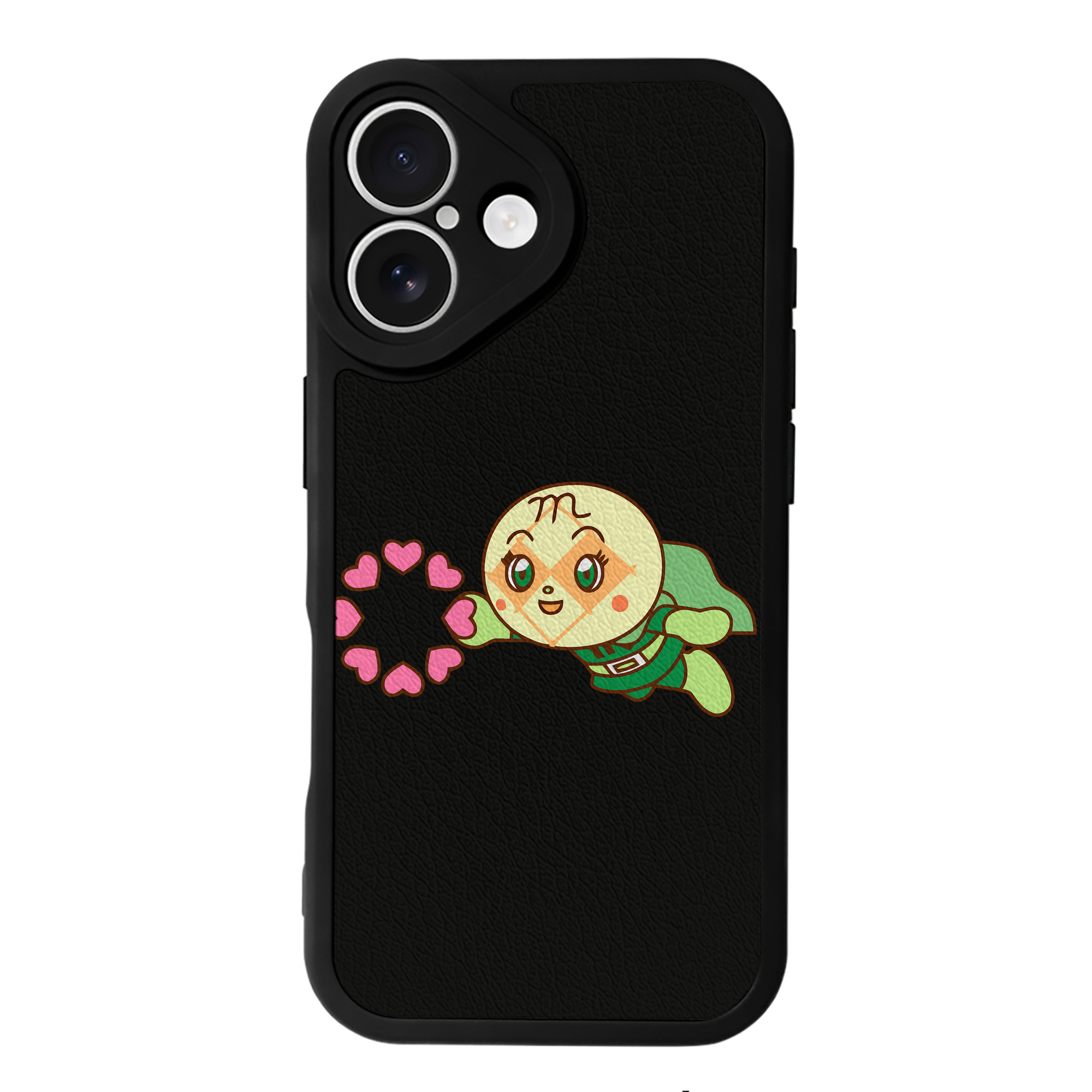 （画像用） アンパンマン Anpanman 【iPhone 16シリーズ対応】シリコンスマホケース（レザー調） 材質：シリコン